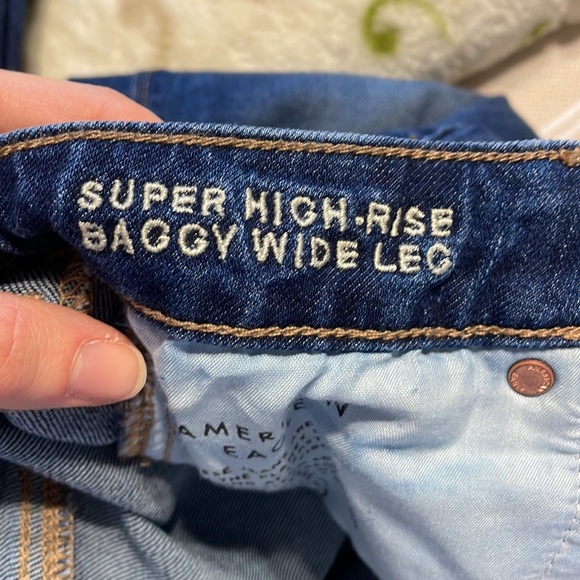 American Eagle baggy wide leg jeans - Picture 2 of 4